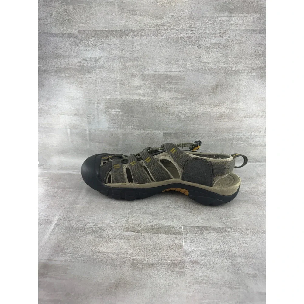 KEEN Newport H2 Men Gray Yellow Waterproof Hiking Sport Sandals 1008399 Size 9.5